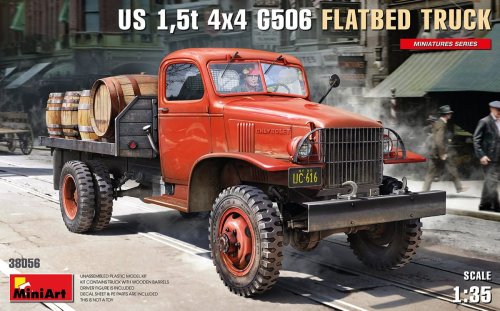 Przejdź do produktu MINIART 38056 - 1:35 US 1,5t 4x4 G506 Flatbed Truck