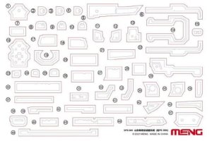 MENG MODEL SPS082 - 1:700 PLA Navy Shandong masks