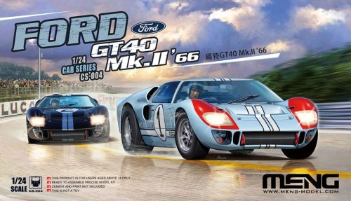 Przejdź do produktu MENG MODEL CS004 - 1:24 Ford GT40 Mk.II 1966 Le Mans 24h
