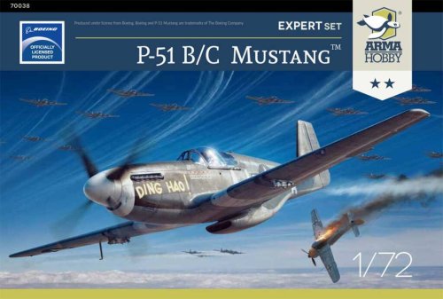 Przejdź do produktu ARMA HOBBY 70038 - 1:72 Mustang P-51 B/C - Expert set
