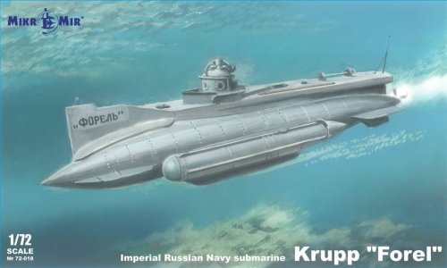 Przejdź do produktu MIKROMIR 72018 - 1:72 Imperial Russian Navy submarine Krupp Forel