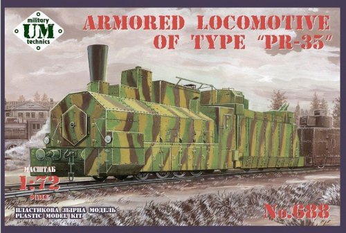 Przejdź do produktu UNIMODELS UM-MT 688 - 1:72 Armored Locomotive of type PR-35