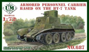 UNIMODELS UM-MT 687 - 1:72 Armoured Personnel Carrier based on the BT-7 tank