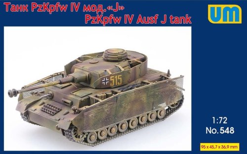 Przejdź do produktu UNIMODELS 548 - 1:72 Pz.Kpfw IV Ausf J tank