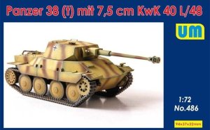 UNIMODELS 486 - 1:72 Panzer 38(t) with 7,5 cm KwK 40 L/48