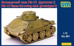UNIMODELS 481 - 1:72 PM-1/I flame-throwing tank (prototype-I)