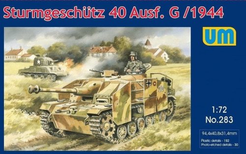 Przejdź do produktu UNIMODELS 283 - 1:72 Sturmgeschutz 40 Ausf. G 1944