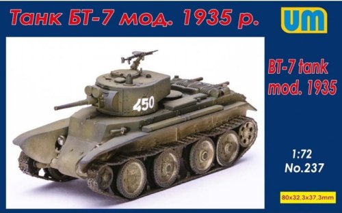 Przejdź do produktu UNIMODELS 237 - 1:72 BT-7 tank mod. 1935