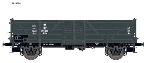 Przejdź do produktu EXACT-TRAIN 20399 H0 - Wagon towarowy odkryty Klagenfurt szary z orłem PKP