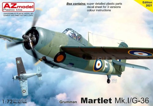 Przejdź do produktu AZ MODEL AZ 7806 - 1:72 Martlet Mk.I / G-36