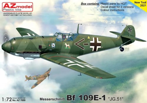 Przejdź do produktu AZ MODEL AZ 7699 - 1:72 Messerschmitt Bf 109E-1 JG.51