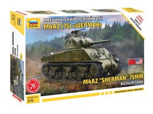 ZVEZDA 5063 - 1:72 M4A2 Sherman 75mm Medium Tank
