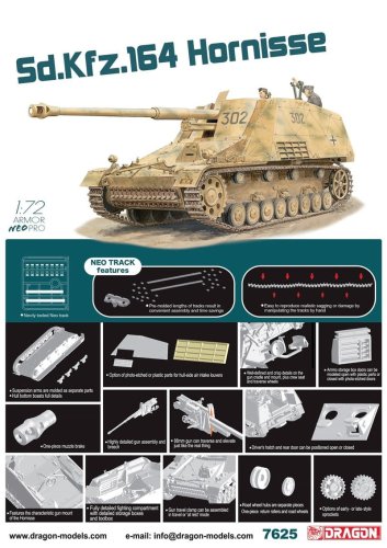 Przejdź do produktu DRAGON 7625 - 1:72 Sd.Kfz.164 Hornisse w/ Neo Track
