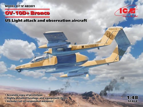 Przejdź do produktu ICM 48301 - 1:48 OV-10D+ Bronco Light attack and observation aircraft