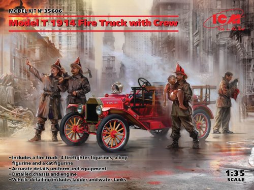 Przejdź do produktu ICM 35606 - 1:35 Model T 1914 Fire Truck with Crew