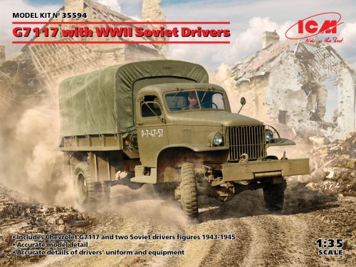 Przejdź do produktu ICM 35594 - 1:35 G7117 with WWII Soviet Drivers