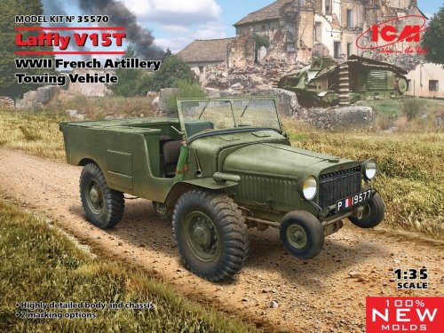 Przejdź do produktu ICM 35570 - 1:35 Laffly V15T WWII French Artillery Towing Vehicle