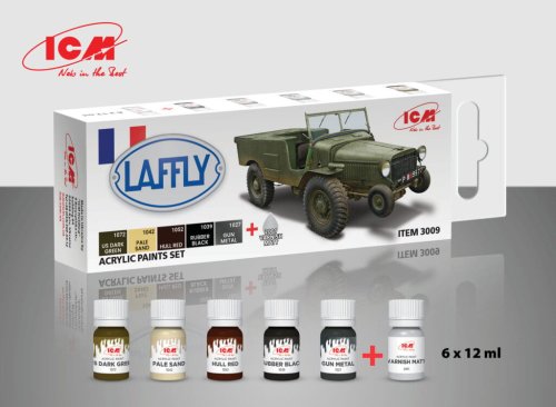 Przejdź do produktu ICM 3009 - Acrylic paint set for Laffly V15T 6 x 12 ml