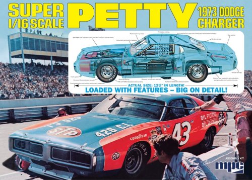 Przejdź do produktu MPC 938 - 1:16 Richard Petty Dodge Charger 1973