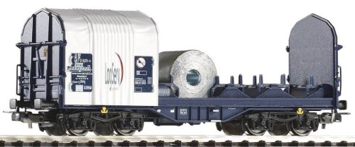 Przejdź do produktu PIKO 54396-4 H0 - Wagon towarowy Shimmns LogServ DB AG z rozsuniętą plandeką