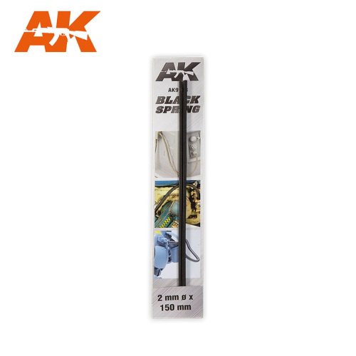Przejdź do produktu AK INTERACTIVE 9193 - Sprężyny czarne 2mm Ø - 2 szt x 15 cm