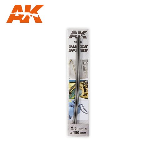 Przejdź do produktu AK INTERACTIVE 9190 - Sprężyny 2.5mm Ø - 2 szt x 15 cm