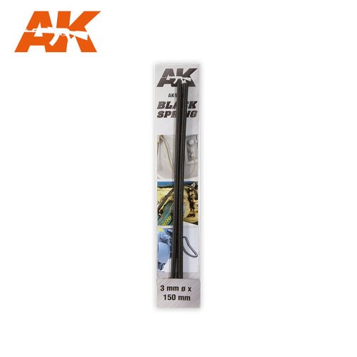 Przejdź do produktu AK INTERACTIVE 9189 - Sprężyny czarne 3mm Ø - 2 szt x 15 cm