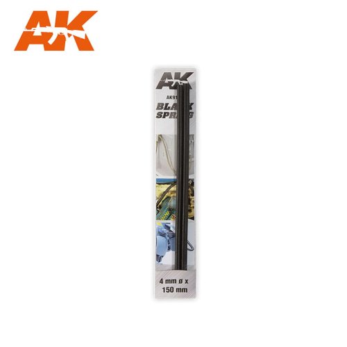Przejdź do produktu AK INTERACTIVE 9187 - Sprężyny czarne 4mm Ø - 2 szt x 15 cm
