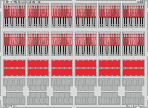 Przejdź do produktu EDUARD 73761 - 1:72 C-130J-30 cargo seatbelts