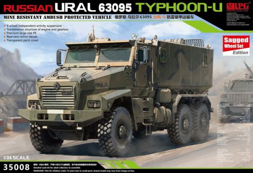 Przejdź do produktu RPG MODEL 35008A - 1:35 Russian Ural 63095 Typhoon-U MRAP w/ Sagged Wheel Set