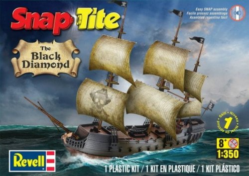 Przejdź do produktu REVELL-MONOGRAM 1971 - 1:350 The Black Diamond Pirate Ship - Snap Tite