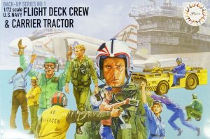 Fujimi 723457 1:72 FDC-1 US Navy Flight Deck Crew & Carrier Tractor