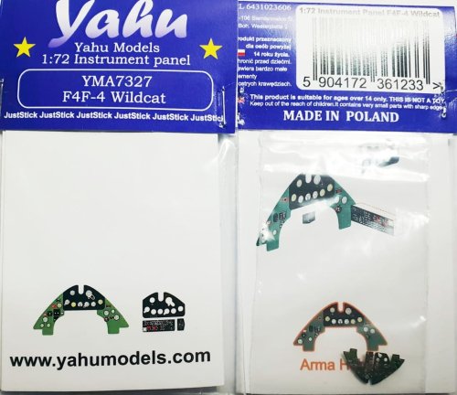 Przejdź do produktu YAHU YMA7327 - 1:72 F4F-4 Wildcat tablica przyrządów