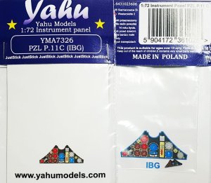YAHU YMA7326 - 1:72 PZL P.11C tablica przyrządów