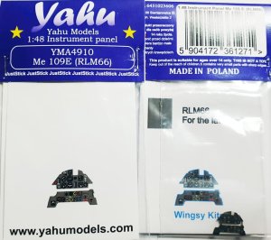 YAHU YMA4910 - 1:48 Messerschmitt Me 109 E (RLM66) tablica przyrządów