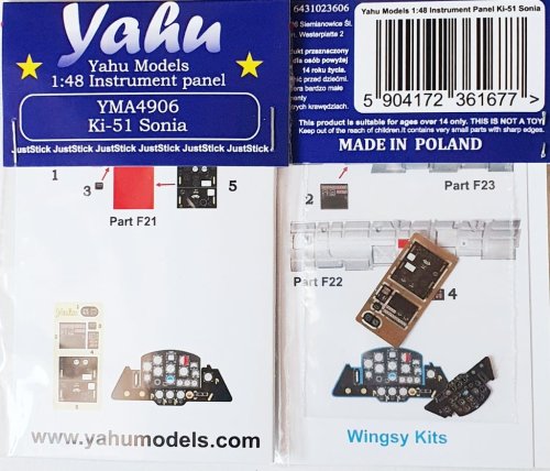 Przejdź do produktu YAHU YMA4906 - 1:48 Ki-51 Sonia tablica przyrządów