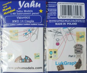YAHU YMA4905 - 1:48 RWD-14 Czapla tablica przyrządów