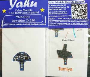 YAHU YMA4867 - 1:48 Dewoitine D.520 tablica przyrządów