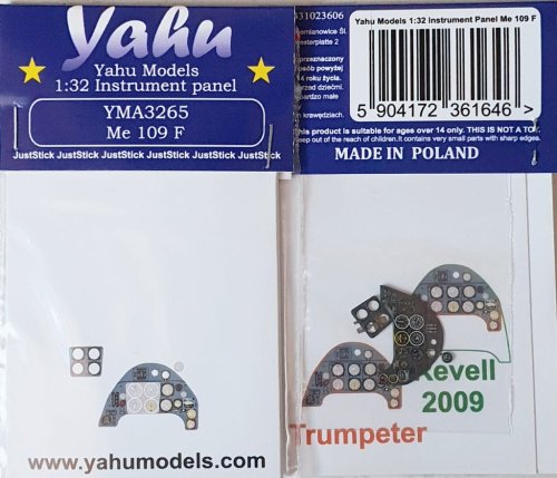 Przejdź do produktu YAHU YMA3265 - 1:32 Messerschmitt Me 109 F tablica przyrządów