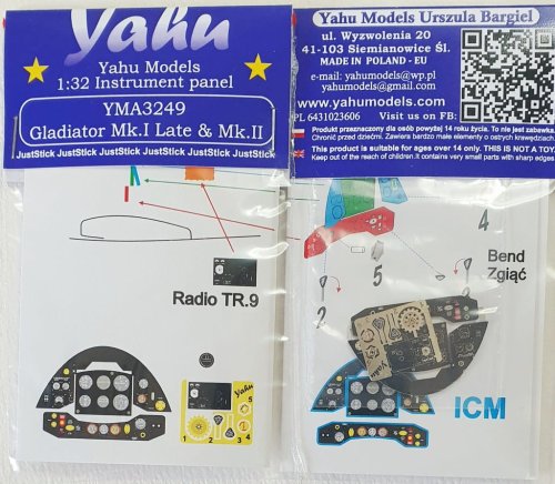 Przejdź do produktu YAHU YMA3249 - 1:32 Gladiator Mk.I Late & Mk.II tablica przyrządów