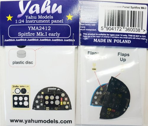 Przejdź do produktu YAHU YMA2412 - 1:24 Spitfire Mk.I early tablica przyrządów