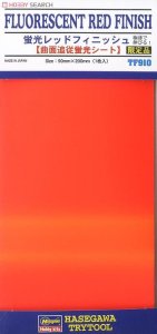 HASEGAWA TF910 71910 Fluorescent Red Finish - Folia