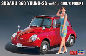 HASEGAWA SP491 52291 - 1:24 Subaru 360 Young-SS w/60's Girl's Figure