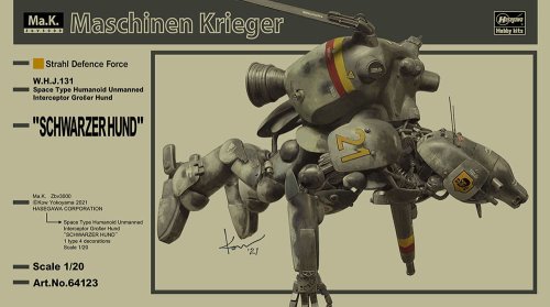 Przejdź do produktu HASEGAWA 64123 - 1:20 Maschinen Krieger Schwarzer Hund