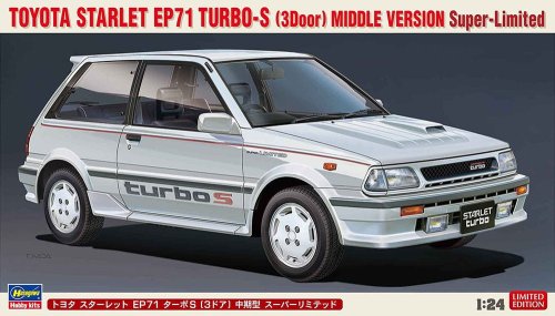 Przejdź do produktu HASEGAWA 20508 - 1:24 Toyota Starlet EP71 Turbo-S (3Door) Middle Version Super-Limited