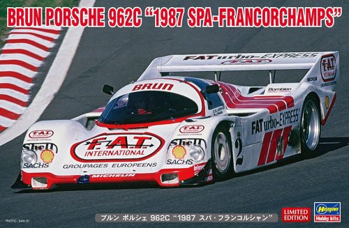 Przejdź do produktu HASEGAWA 20503 - 1:24 Brun Porsche 962C 1987 SPA-Francorchamps