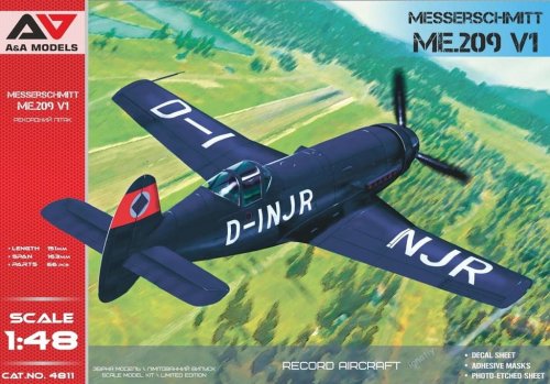 Przejdź do produktu A&A MODELS 4811 - 1:48 Messerschmitt Me.209 V1 Record Aircraft