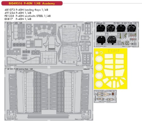 Przejdź do produktu EDUARD BIG49316 - 1:48 P-40N
