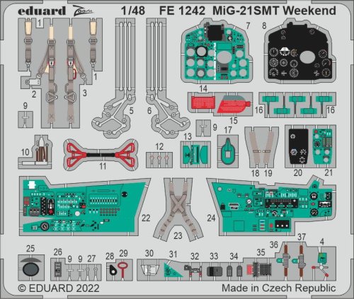 Przejdź do produktu EDUARD FE1242 - 1:48 MiG-21SMT Weekend