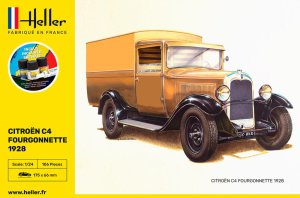 HELLER 56703 - 1:24 Citroen C4 Fourgonnette 1928 - Starter Kit